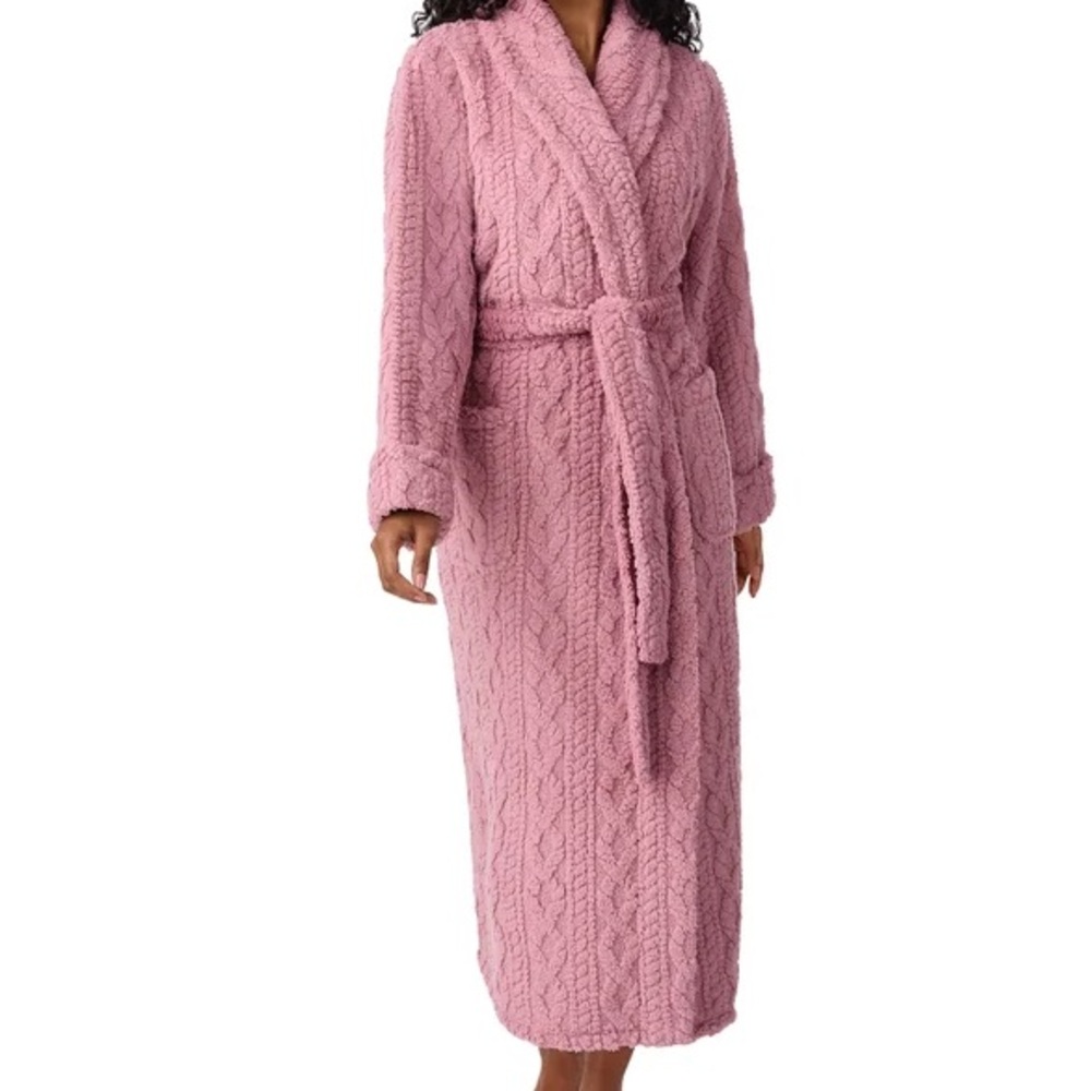 Room Service Women's Cozy Robe, X-Small, Pink - NWT